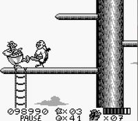 une photo d'Ã©cran de Asterix et Obelix (Game Boy) sur Nintendo Game Boy